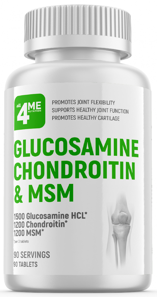 all4Me Глюкозамин и Хондроитин Glucosamine Chondroitin MSM 90 табл