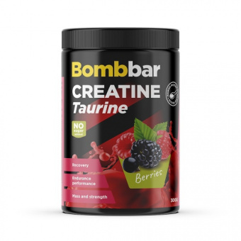 BOMBBAR Креатин+Таурин 300г