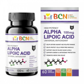 BCN Альфа липолиевая кислота Alpha Lipolic Acid 100 мг 60 капс